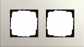 0212220 Рамка Esprit Linoleum-Multiplex Светло-серый 2-постовая Gira фото