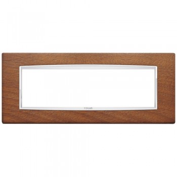 20657.C35 Рамка Eikon Chrome Classica Итальянский орех 7 модулей Vimar фото