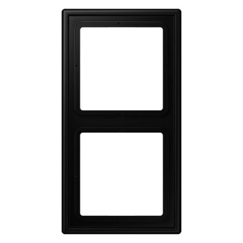 LS982SWM Рамка LS 990 2 постовая дюропласт. черный матовый Jung фото