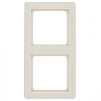 10126082 Рамка Q.1 Белый с эффектом бархата 2-постовая Berker фото