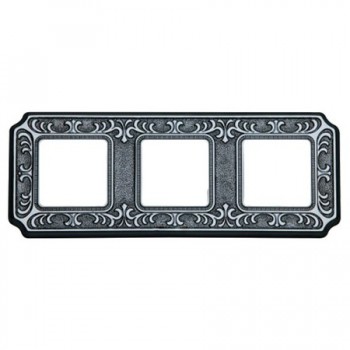 FD01353CB Рамка Siena Bright chrome 3-постовая Fede фото