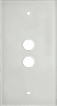 1392 Стеклянная накладка TS Прозрачный 2-постовая Berker фото