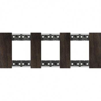 KA4802M3LG Рамка Bticino Living Now NOCE 2+2+2-модульная фото