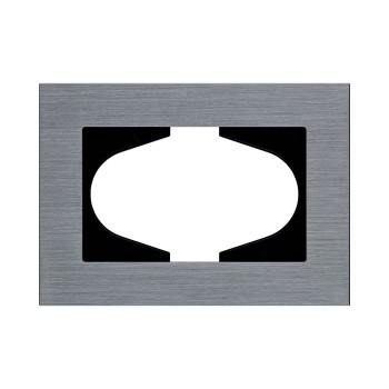 Рамка для двойной розетки серый Kollinger Reflex AL RA120GY фото