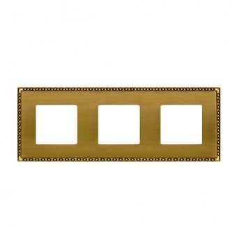 FD01213PB Рамка Toledo Bright Patina 3-постовая Fede фото