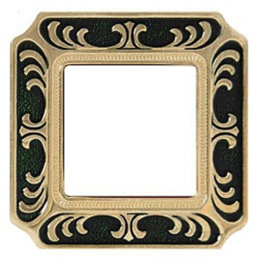 

FD01351NEEN Рамка Smalto Italiano Siena Черный 1-постовая Fede, Smalto Italiano Siena FD01351NEEN
