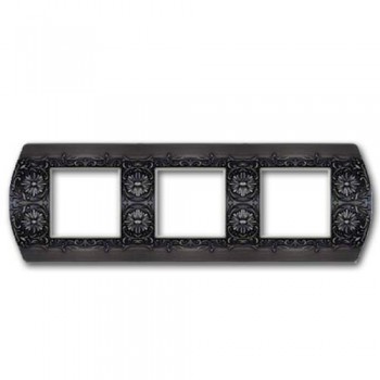 FD01423GR Рамка Sanremo graphite 3-постовая гор/верт. Fede фото