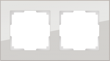 W0021117 Рамка на 2 поста (дымчатый,стекло) Favorit Werkel a050895 a050895 фото