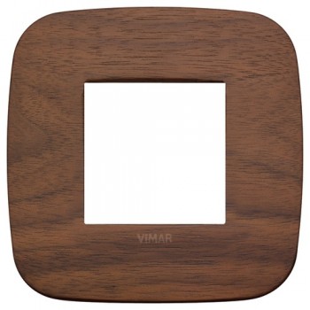 19672.51 Рамка Arke Round Орех 2 модуля Vimar фото