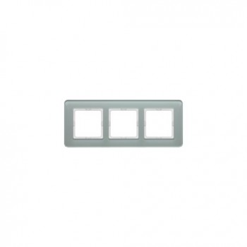 10136079 Рамка Q.7 Полярная белизна 3-постовая Berker фото