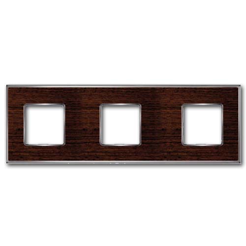 

FD01313WCB Рамка Vintage Wood Wenge / Bright chrome 3-постовая Fede, Vintage Wood FD01313WCB