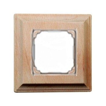 36831002 Рамка с квадратным вырезом Venezia Carre Натуральное дерево 1-постовая Fontini фото