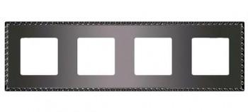 FD01214GR Рамка Toledo Graphite 4-постовая Fede фото