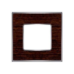 FD01451WCB Рамка Belle Epoque Wood Венге / Хром 1-постовая Fede фото
