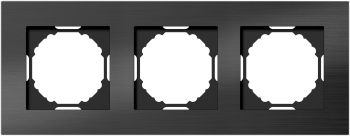 Рамка 3-я, чёрный алюминий Donel A07 NATURAL DEN213BA фото