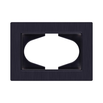 Рамка для двойной розетки черный Kollinger Eleganz Plex EP120BK фото