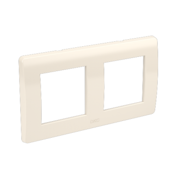 Рамка на 2+2 модуля (двухместная) слоновая кость RAL9001 75012O DKC Brava фото