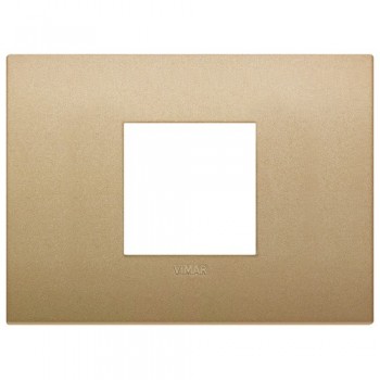 19652.78 Рамка Arke Classic Золото матовое 2 модуля Vimar фото