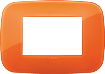 19683.63 Рамка Arke Round Оранжевый 3-модульная Vimar фото