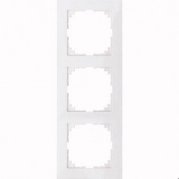 MTN4030-3619 Рамка M-Pure Полярный белый 3-постовая Merten фото