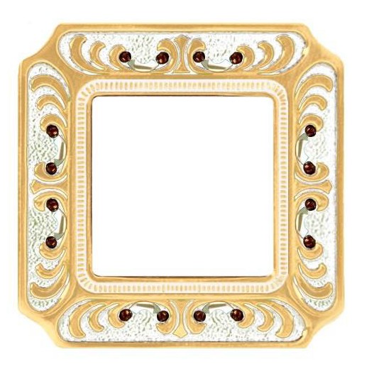 

FD01351OPCL Рамка Siena Патинированное золото 1-постовая Fede, Siena FD01351OPCL