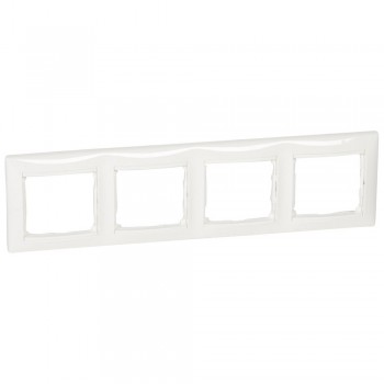 774454 Рамка Valena Белый 4-постовая Legrand фото