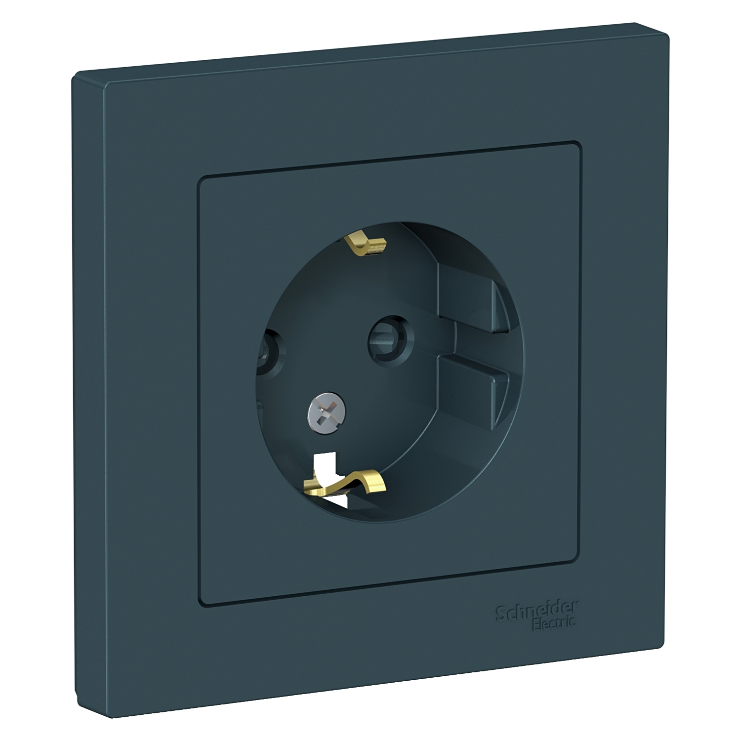 

ATN000844 Atlasdesign Розетка с заземлением со шторками, 16А, в сборе, Изумруд Schneider Electric, Atlasdesign ATN000844