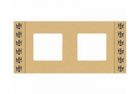 FD01282OR Рамка Crystal De Luxe Real Gold 2-постовая Fede фото