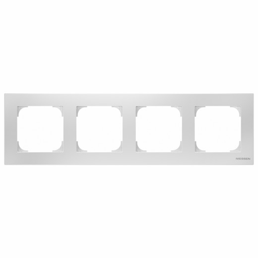 

8574 BL Рамка Sky белый 4-постовая ABB 2CLA857400A1101, Sky 8574 BL
