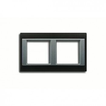 AP582ANTAL Рамка A Plus Антрацит / Алюминий 2-постовая Jung фото