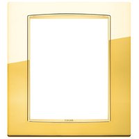 20668.G24 Рамка Eikon Chrome Classica Золото глянцевое 8 модулей Vimar фото