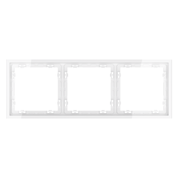 Рамка на 3 поста, белый глянцевый Voltum S70 VLS100301 фото