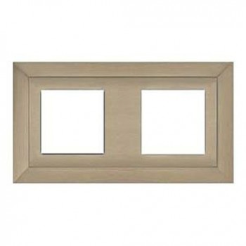 FD01252NS Рамка Barcelona Nickel Satin 2-постовая Fede фото