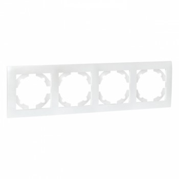 Рамка 4-местная жемчуг EKF Валенсия EWM-G-304-50 фото