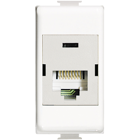 

N4262C6S Розетка RJ45, STP, cat6, IDC110 Bticino, LivingLight Air N4262C6S