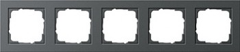 021523 Рамка E2 Антрацит 5-постовая Gira фото