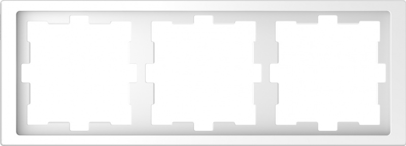 

MTN4030-6535 Рамка D-Life Белый лотос 3-постовая Merten, D-Life MTN4030-6535