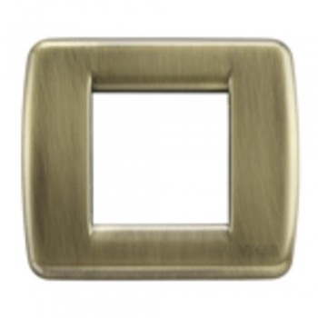 17093.37 Рамка Idea Rondo Античная латунь 2 модуля Vimar фото