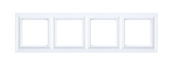 EPS484WW Рамка ECO Profi Standart Белый 4-постовая гор/верт. Jung фото