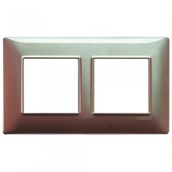 14645.23 Рамка Plana Коричневый переливающийся 4 модуля Vimar фото