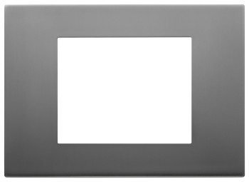 Рамка 3 модуля, цвет - нержавеющая сталь брашированная, металл Linea Vimar 30653.72 фото