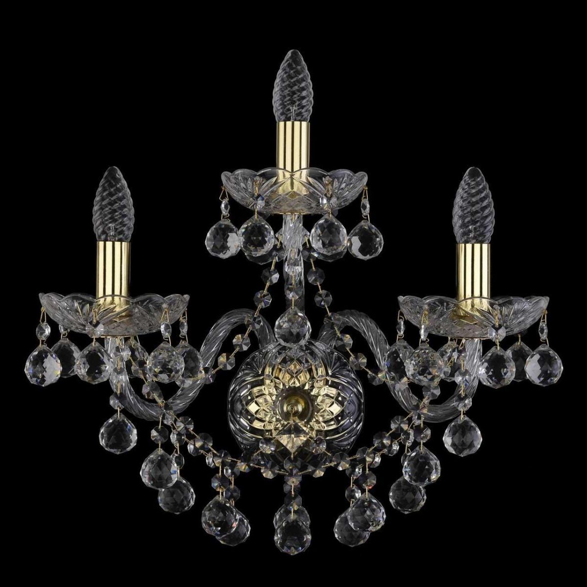 

Бра Bohemia Ivele 1409B/2+1/195/XL/G, Золотой, 1409B Gold 1409B/2+1/195/XL/G