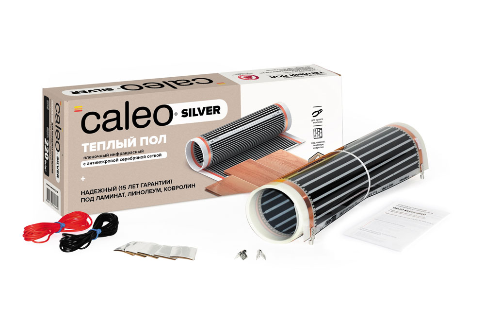 

Пленочный теплый пол CALEO SILVER 220 Вт/м2, 3 м2 УП-00000075, SILVER УП-00000075