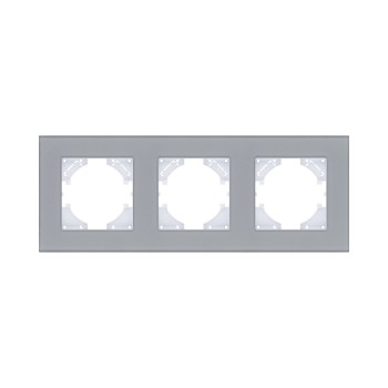 Рамка 3-кратная стекло серый Kollinger Reflex MG RM3GY фото