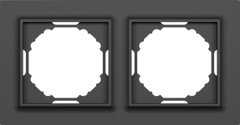 Рамка 2-я, матовый карбон Donel A07 WAVE DEW21230 фото