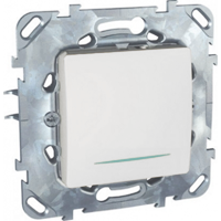 

MGU5.206.18NZD Одноклавишный кнопочный выключатель с инд. ламп белый Schneider Electric, Unica Хамелеон MGU5.206.18NZD