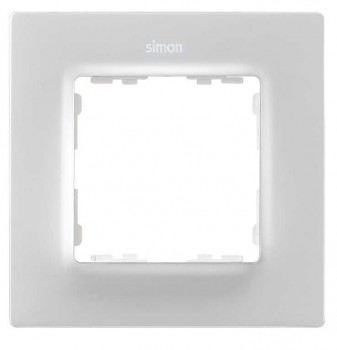 Рамка на 1 пост белый матовый  Simon 82 Concept 8200617-090 фото