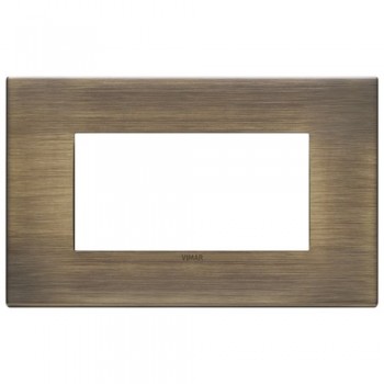 22654.87 Рамка Eikon EXE Античная бронза сатиновая 4-модульная Vimar фото