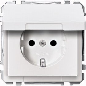 MTN2310-4019 Розетка SCHUKO, 2P+E, 16А, 250В, с крышкой Merten фото