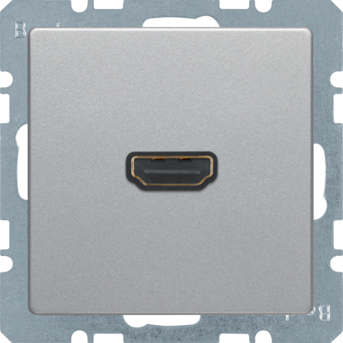 

3315426084 BMO HDMI, Q.1/Q.3, цвет: алюминиевый, с эффектом бархата Berker, Q.7 3315426084